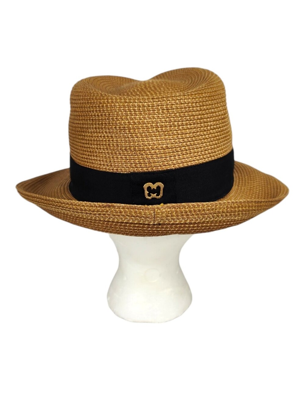 Eric Javits Squishee® Classic Fedora Hat – Natural/Black | UPF 50+ Packable Luxu - Picture 8 of 16